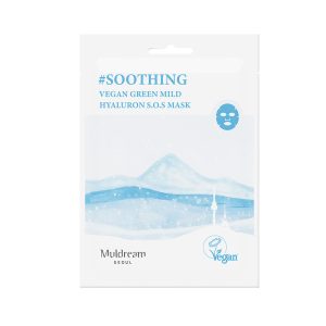 MULDREAM Vegan Green Mild Hyaluron S.O.S Mask